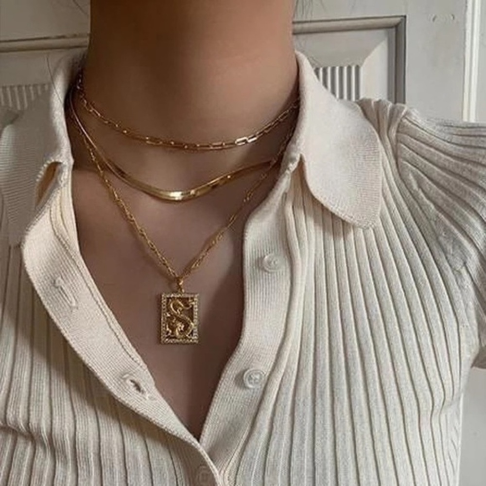 3/$30💛 Multi Layered Dragon Charm Necklace
